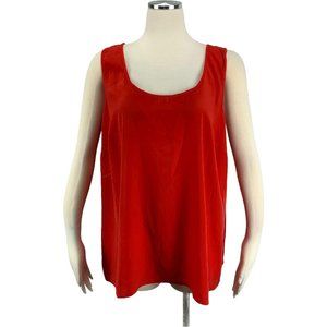 Lane Bryant 22 24 Blouse Tank Top Red Plus Size St